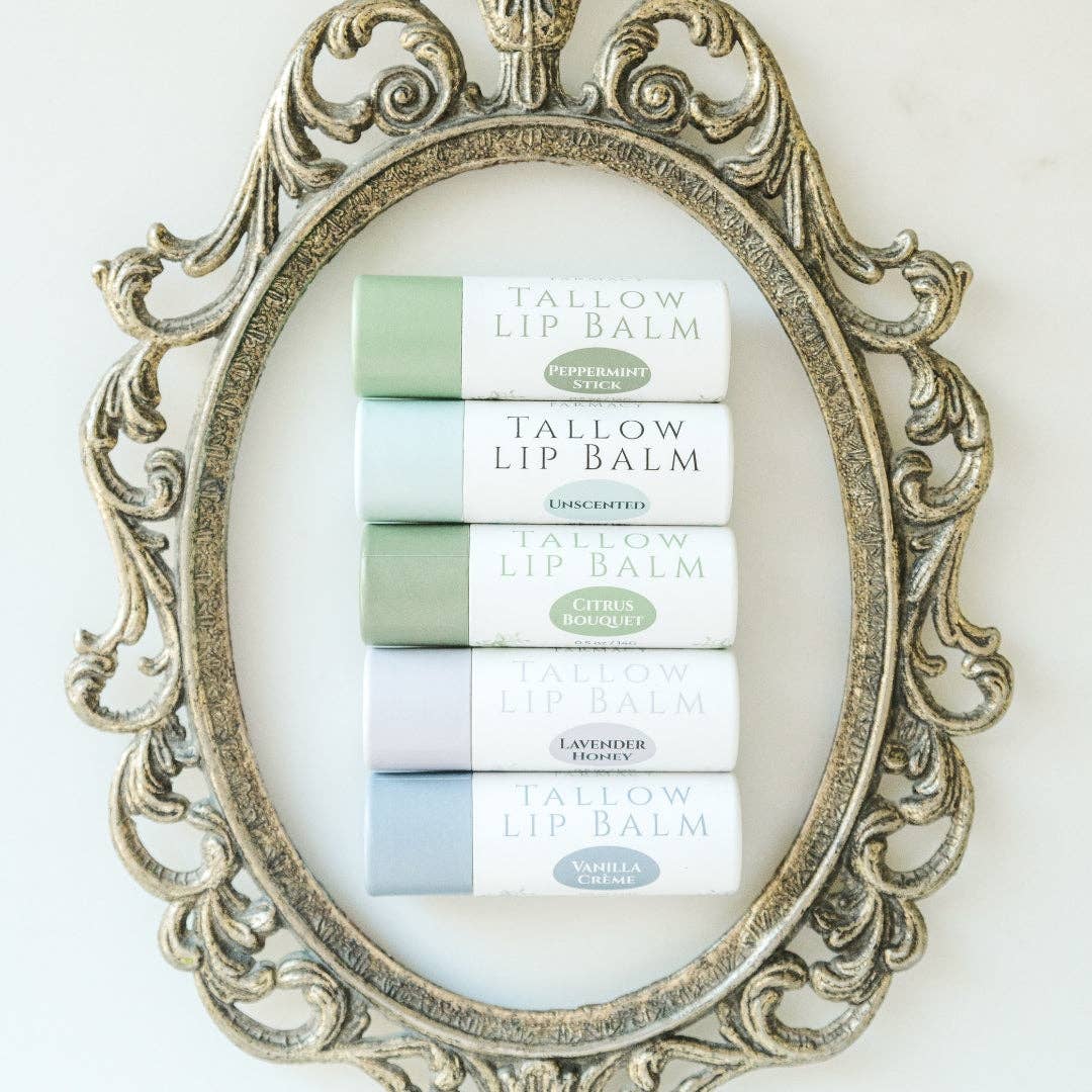 organic tallow lip balm