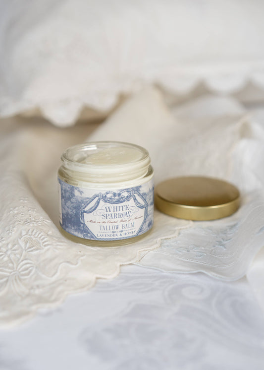 organic lavender + honey tallow balm