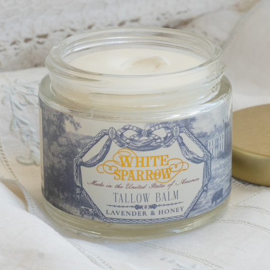 organic lavender + honey tallow balm