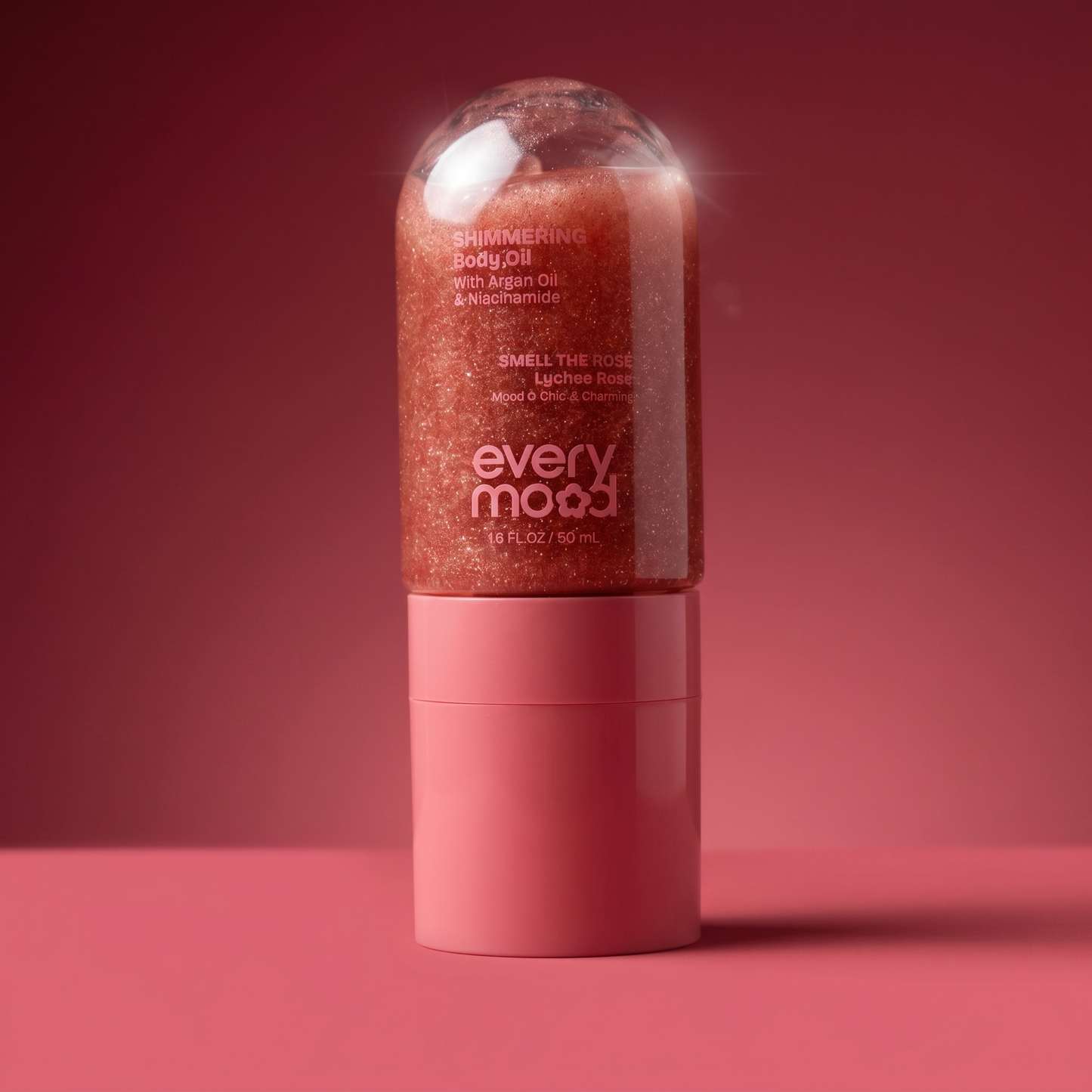 rosewater shimmer body oil