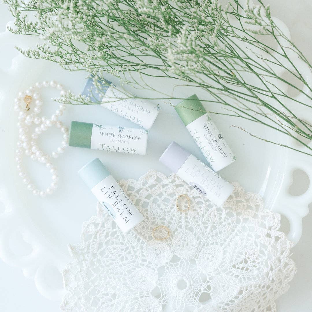 organic tallow lip balm