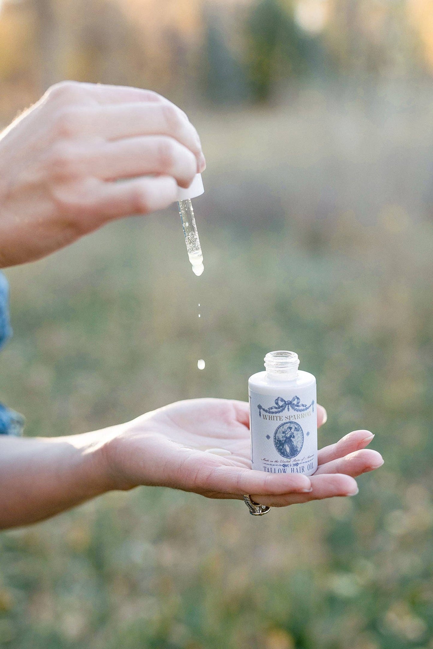 organic tallow hair oil