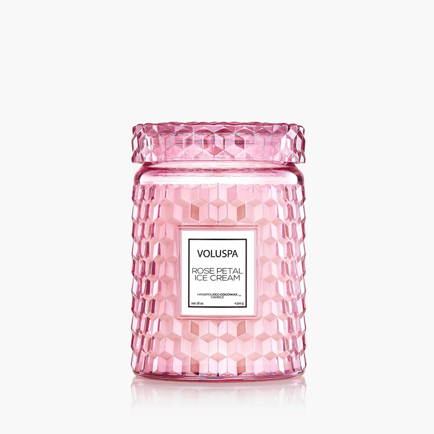 rose petal ice cream large jar candle