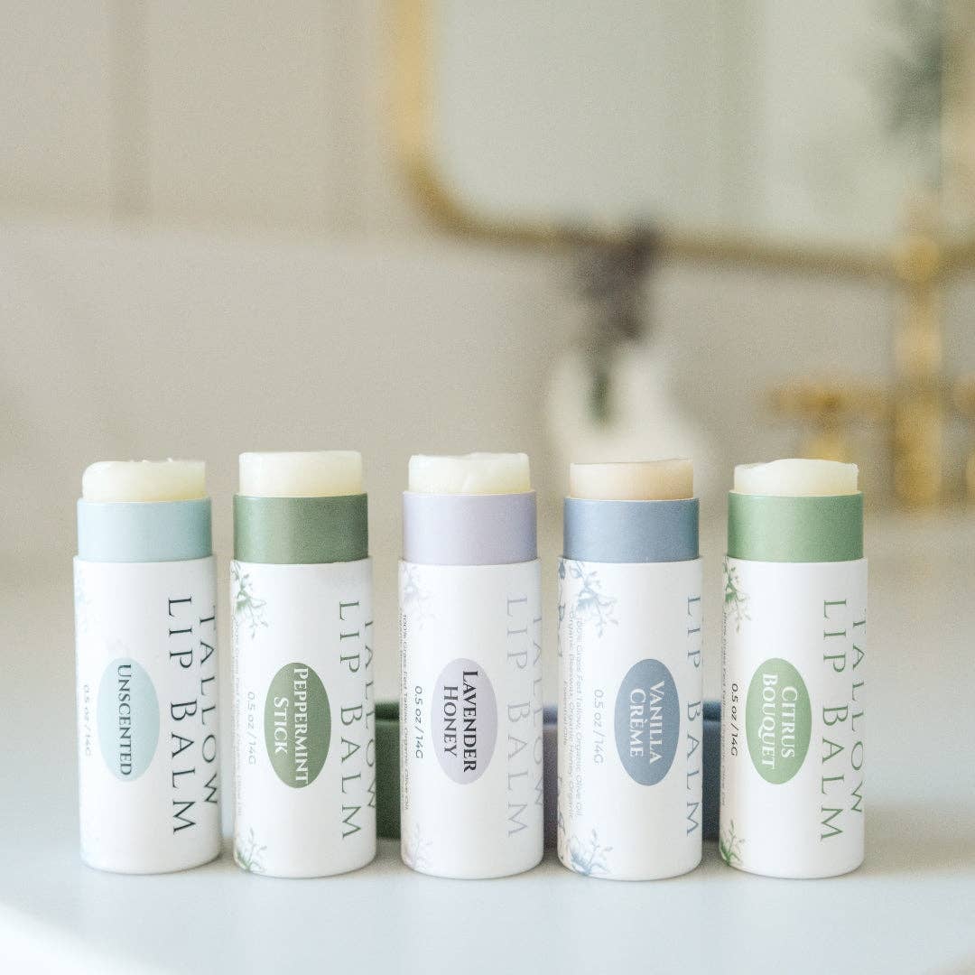 organic tallow lip balm